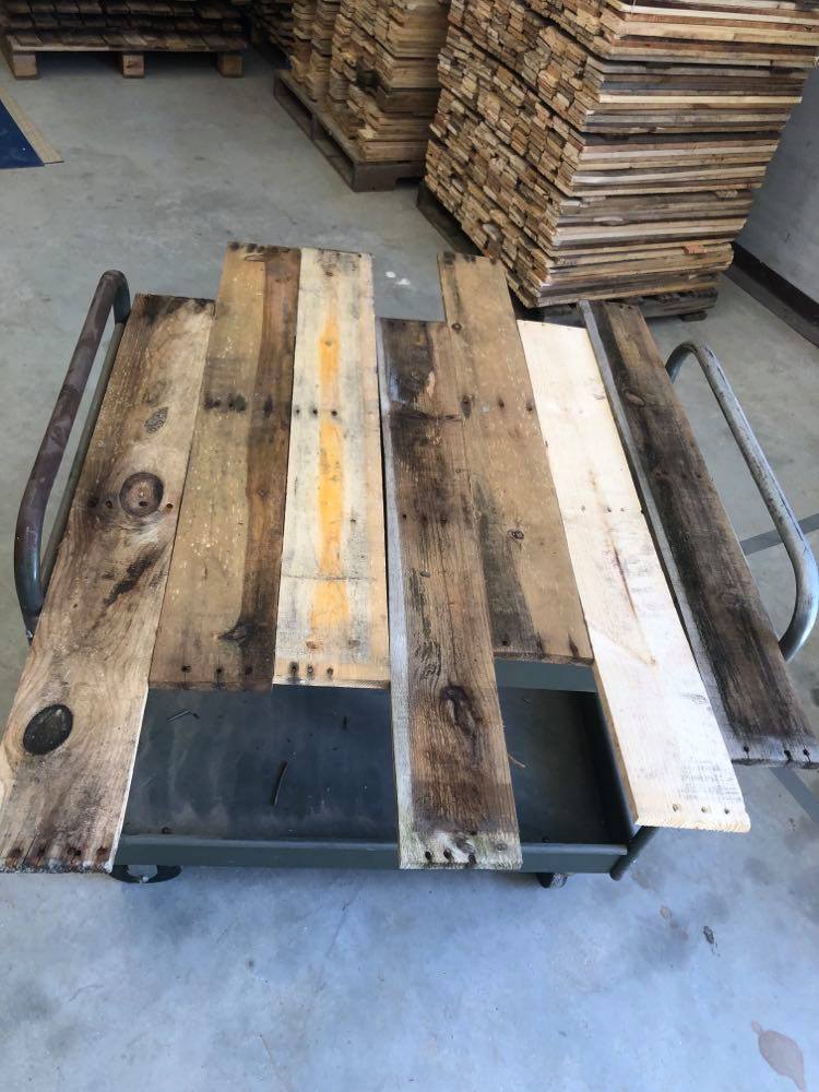 Wide Reclaimed Pine Pallet Boards