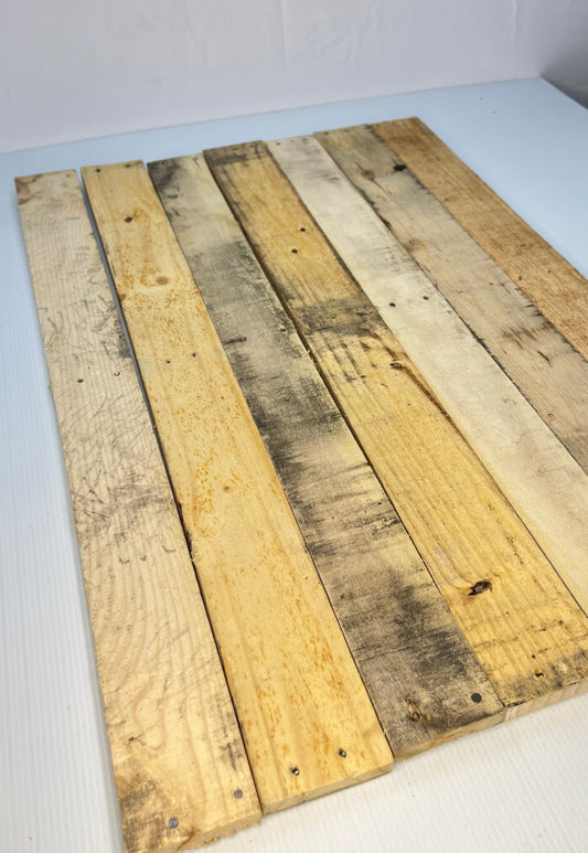Reclaimed Pine Pallet Boards - 36.5” x 3.5”