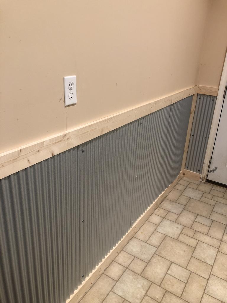 Colorado Corrugated Metal Wainscoting