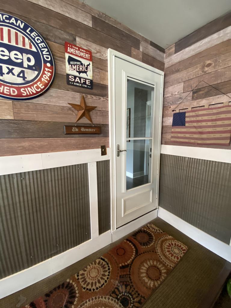 Colorado Corrugated Metal Wainscoting