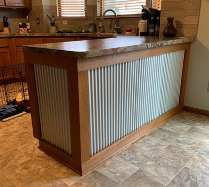 Colorado Corrugated Metal Wainscoting